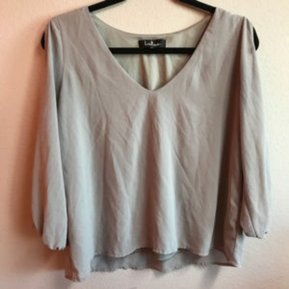 Lulus Daily Romance Grey Long Sleeve Top - Picture 3 of 6